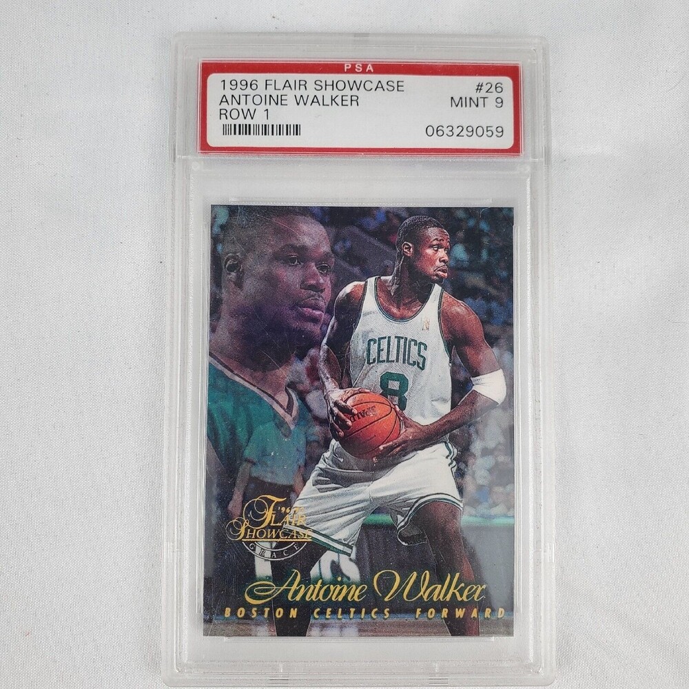 1996 Flair Showcase Antoine Walker Row 1 Rookie Card RC PSA 9 Boston Celtics